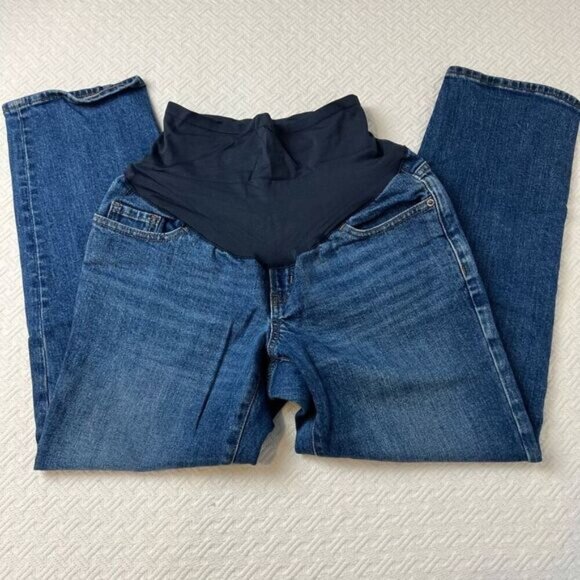 Old Navy Denim - Old Navy Maternity Size 0 Small XS Extra High Rise Straight Full Panel Jeans